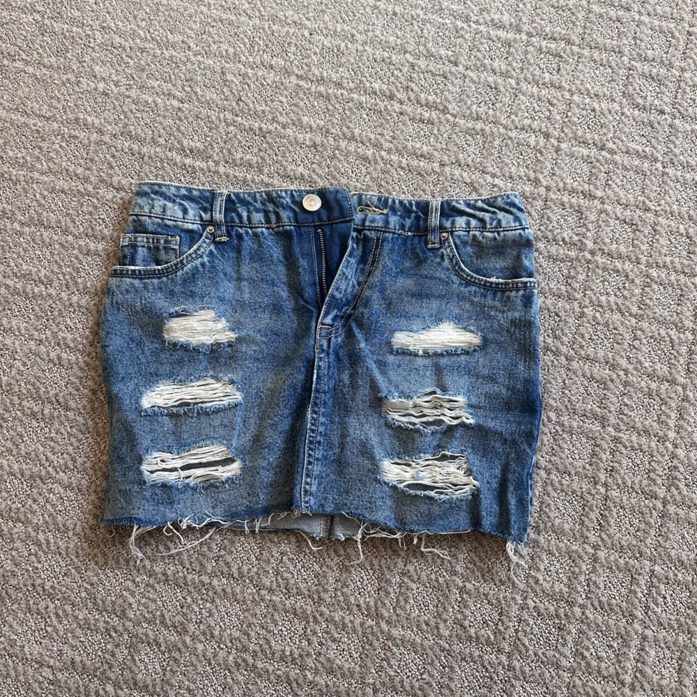 Denim Mini Skirt